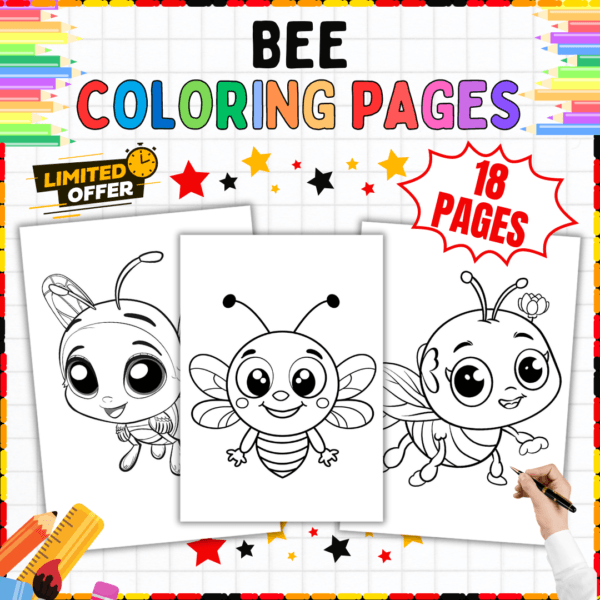 Bee Coloring Pages, Insect Coloring Sheets, Fun Spring & Summer Activities, Honey Bee Coloring Pages, Pollinator Coloring Sheets, Bug Coloring Pages for Kids, Printable Bee Art, Cute Bee Coloring Pages, Bumblebee Coloring Printables, Spring Activity Sheets for Kids, Summer Nature Crafts, Bee Life Cycle Coloring Pages, Educational Insect Printables, Pollination Worksheets, Preschool Bee Worksheets, STEM Bee Activity, Bee and Flower Coloring Pages