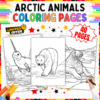 Arctic Animals Coloring Pages, Arctic Wildlife Coloring Sheets, Polar Animal Coloring Book, Educational Arctic Coloring Activity, Printable Arctic Animal Art, Arctic Creatures Coloring PDF, Kids Arctic Coloring Pages, Homeschool Arctic Animals Activity, Winter Wildlife Coloring Pages, Arctic Animals Learning Resource