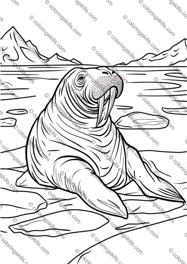 Arctic Animals Coloring Pages, Arctic Wildlife Coloring Sheets, Polar Animal Coloring Book, Educational Arctic Coloring Activity, Printable Arctic Animal Art, Arctic Creatures Coloring PDF, Kids Arctic Coloring Pages, Homeschool Arctic Animals Activity, Winter Wildlife Coloring Pages, Arctic Animals Learning Resource