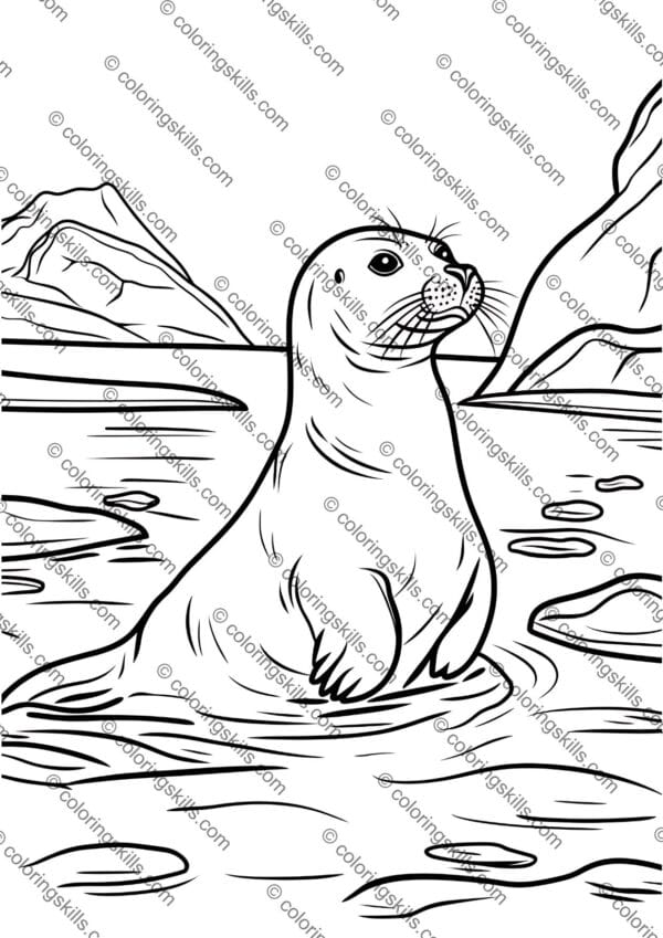 Arctic Animals Coloring Pages, Arctic Wildlife Coloring Sheets, Polar Animal Coloring Book, Educational Arctic Coloring Activity, Printable Arctic Animal Art, Arctic Creatures Coloring PDF, Kids Arctic Coloring Pages, Homeschool Arctic Animals Activity, Winter Wildlife Coloring Pages, Arctic Animals Learning Resource