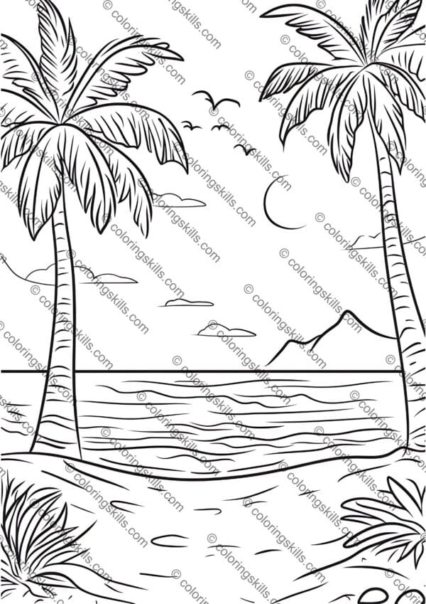 Beach Coloring Pages, Summer Activity for Kids, Printable Coloring Sheets, Ocean Theme Coloring Pages, Fun Summer Printables, Sea Life Coloring Pages, Beach Day Activity, Kids Beach Printables, Sandcastle Coloring Pages, Tropical Coloring Sheets, Marine Life Coloring Pages, Seashell Coloring Pages, Summer Art for Kids, Creative Beach Activities, Printable Beach Crafts