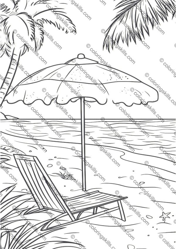 Beach Coloring Pages, Summer Activity for Kids, Printable Coloring Sheets, Ocean Theme Coloring Pages, Fun Summer Printables, Sea Life Coloring Pages, Beach Day Activity, Kids Beach Printables, Sandcastle Coloring Pages, Tropical Coloring Sheets, Marine Life Coloring Pages, Seashell Coloring Pages, Summer Art for Kids, Creative Beach Activities, Printable Beach Crafts